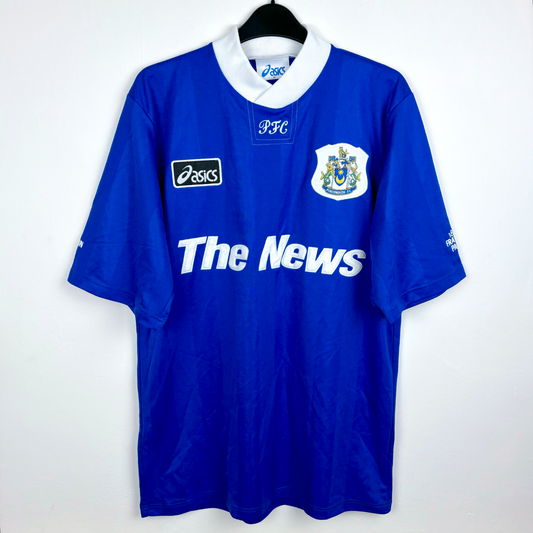 Portsmouth FC 1995/1996/1997 Home Football Shirt Asics Fratton Park