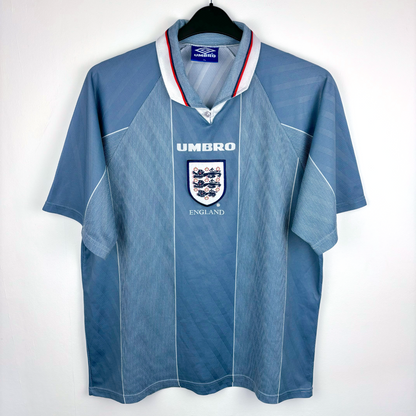 England 1995/1996/1997 Euro Umbro Away Football Shirt