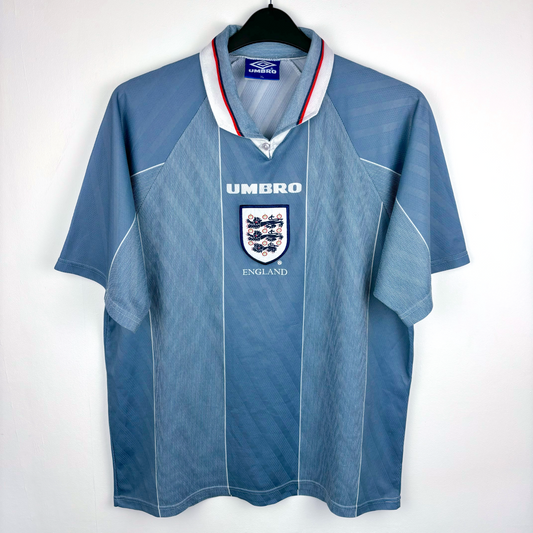 England 1995/1996/1997 Euro Umbro Away Football Shirt