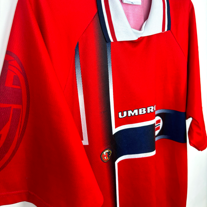 Norway 1997-1998 Home World Cup Football Shirt Umbro