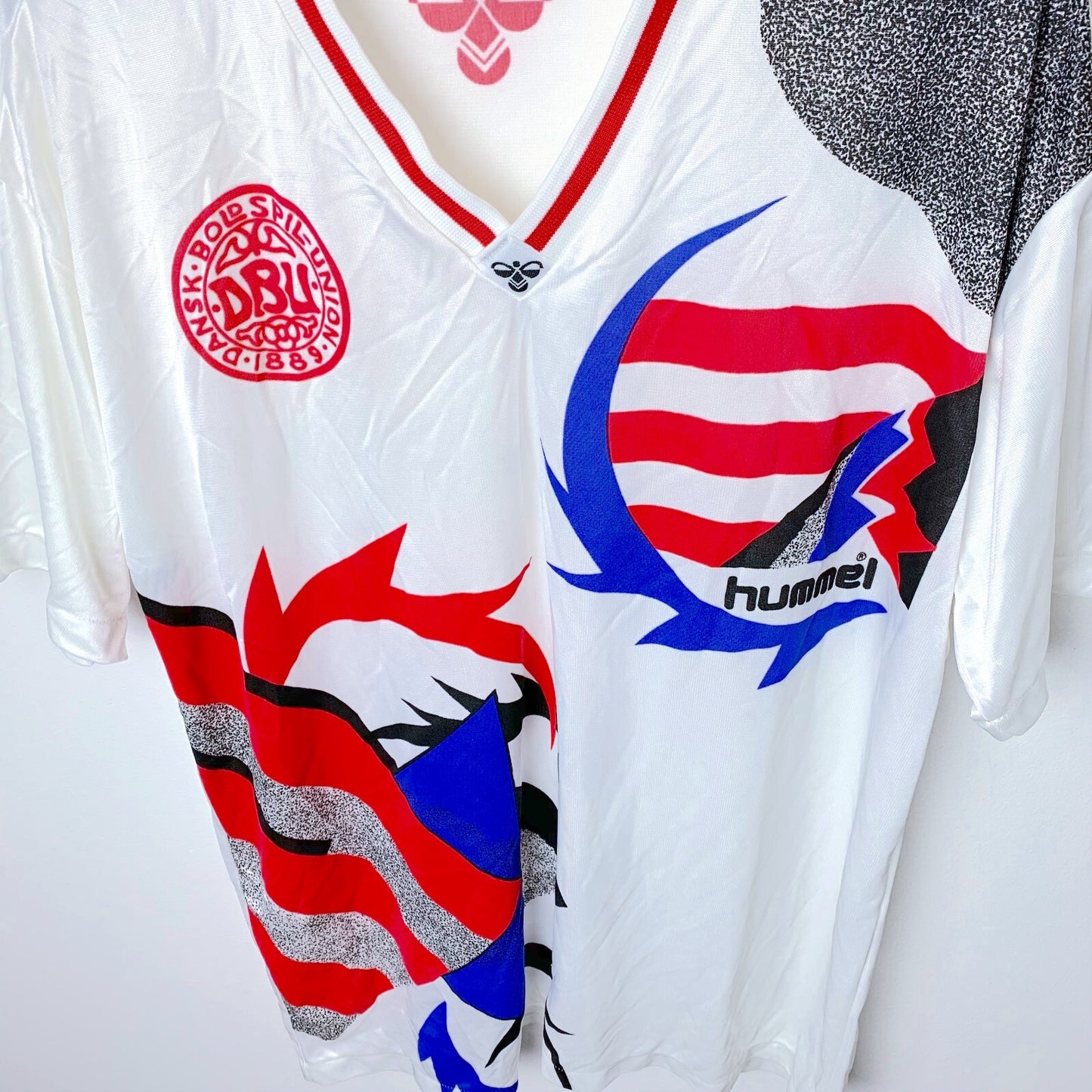 Denmark 1990s Training Football Shirt Hummel