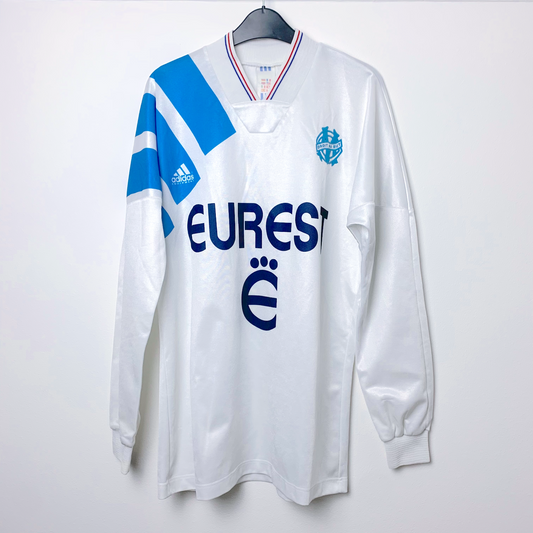 Olympique Marseille 1993-1994 Home Football Maillot Long Sleeve Shirt