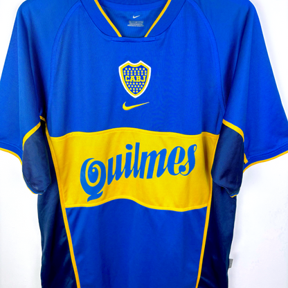 Boca Juniors 2001-2002 Home Football Shirt Nike Intercontinental Cup
