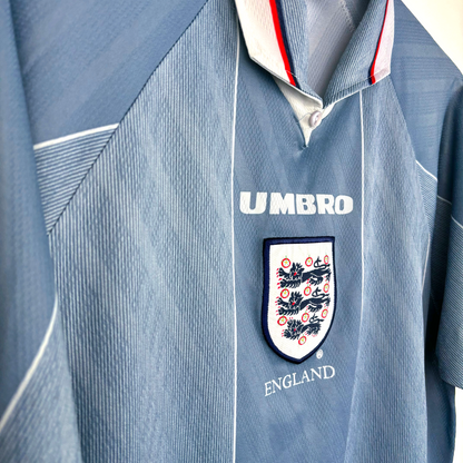 England 1995/1996/1997 Euro Umbro Away Football Shirt