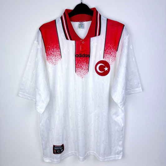 Turkey 1996/1997/1998 Adidas Away Football Shirt