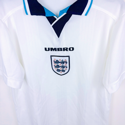 England 1995/1996/1997 Euro 96 Umbro Home Football Shirt