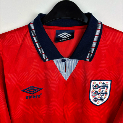 England 1990/1991/1992 Away Umbro Football Shirt Reissue