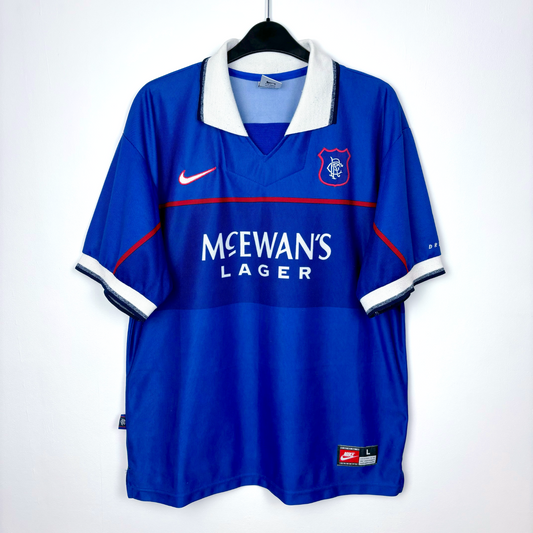 Glasgow Rangers 1997/1998/1999 Nike Home Football Shirt - GASCOIGNE 8