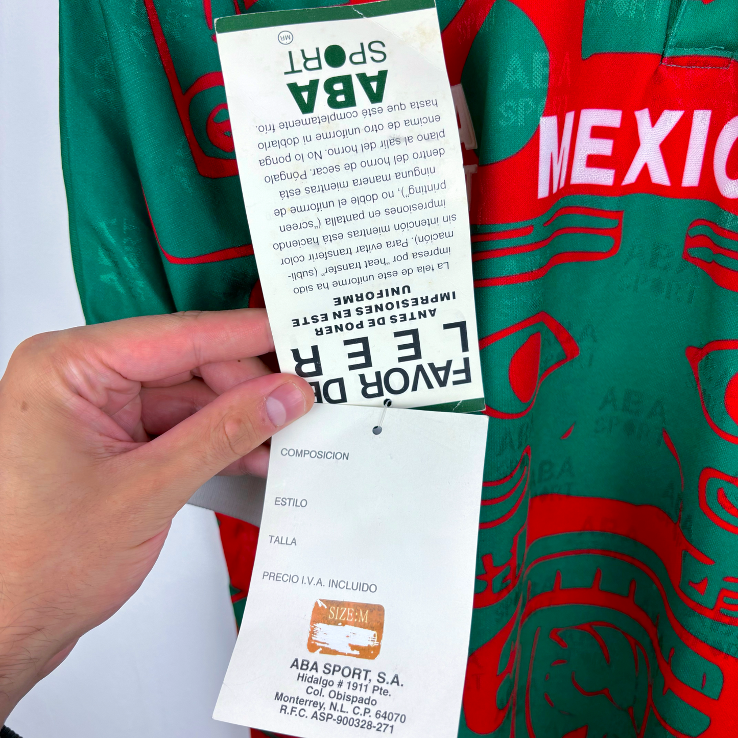 BNWT Mexico 1996-1997 Third Football Shirt Jersey Camiseta ABA Sport