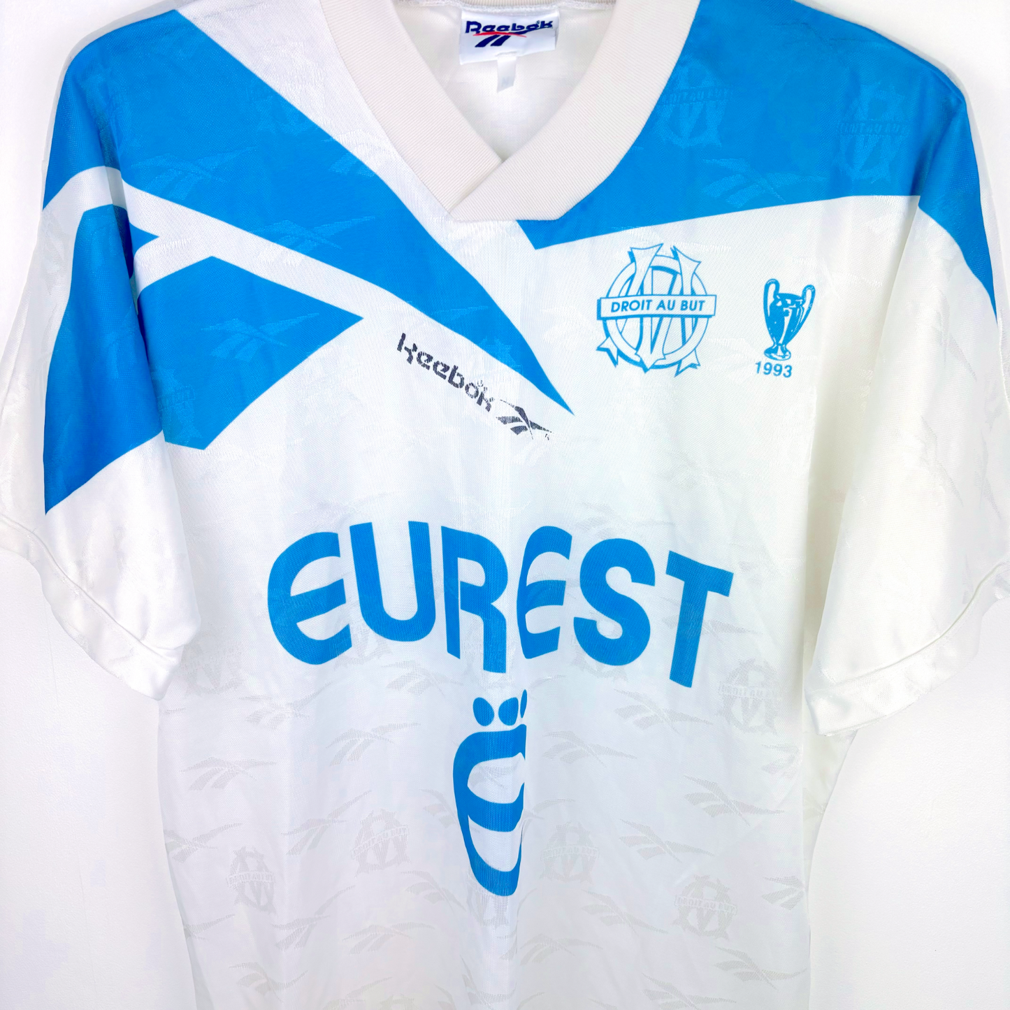 Olympique de Marseille 1994-1995 Home Football Maillot Shirt Reebok
