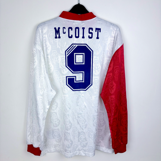 Glasgow Rangers 1996-1997 Adidas Away Football Shirt Long Sleeve