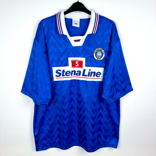 Stranraer 1997/1998/1999 Home Football Shirt Counterpart Stena Line