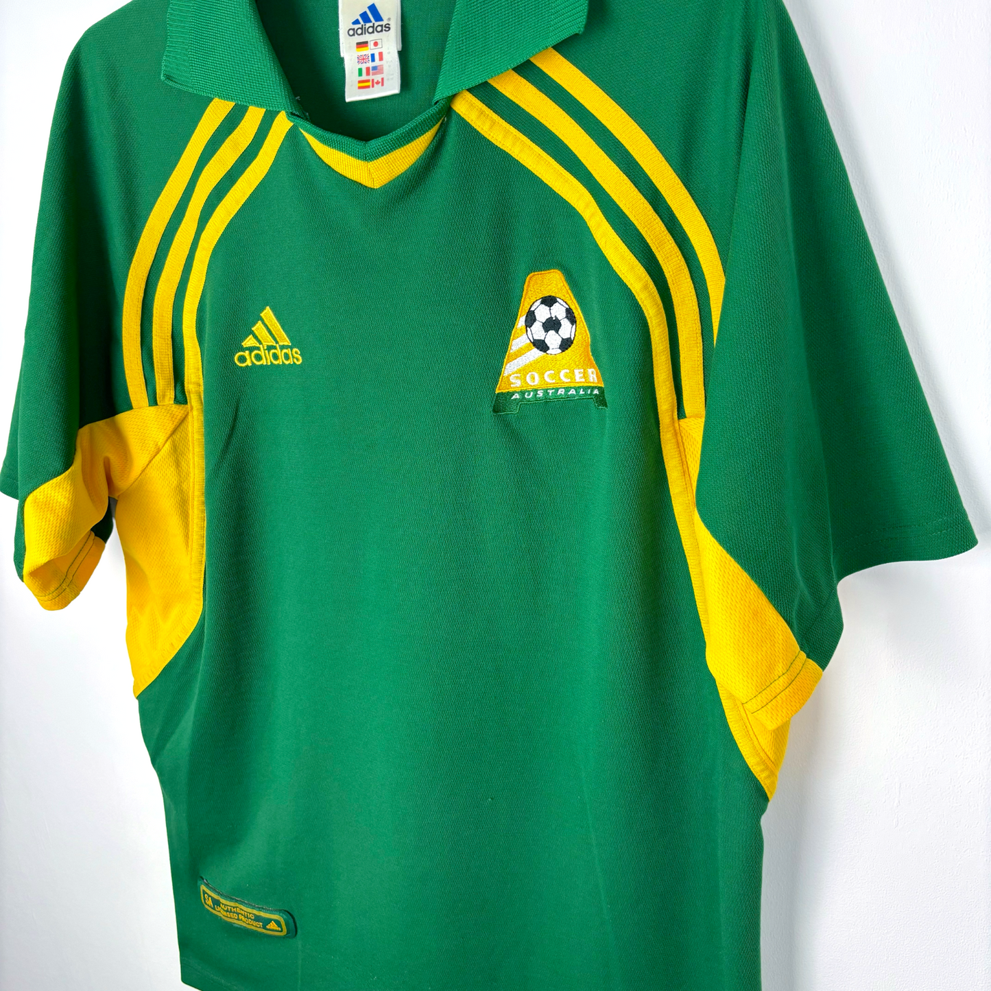 Australia 2001-2002 Home Football Shirt Adidas