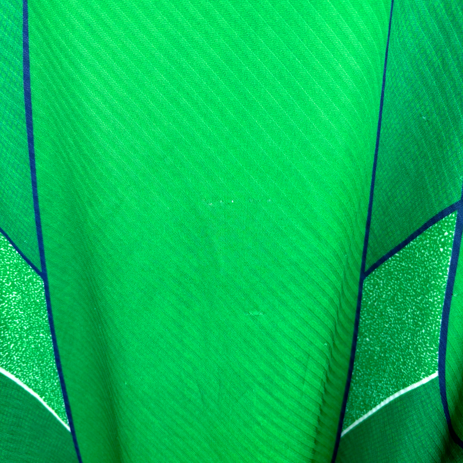 Green vintage football shirt with blue and white accents, Umbro logo, retro soccer jersey style. - Eire Ireland 1994/1995/1996 Home Football Shirt Umbro