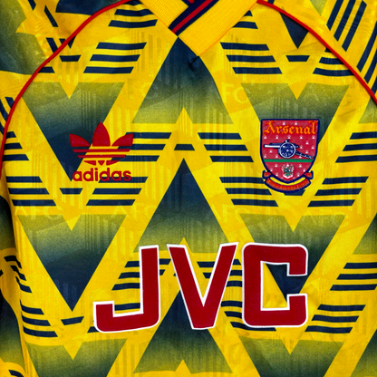 Arsenal 1991/1992/1993 Bruised Banana Away Football Shirt Adidas