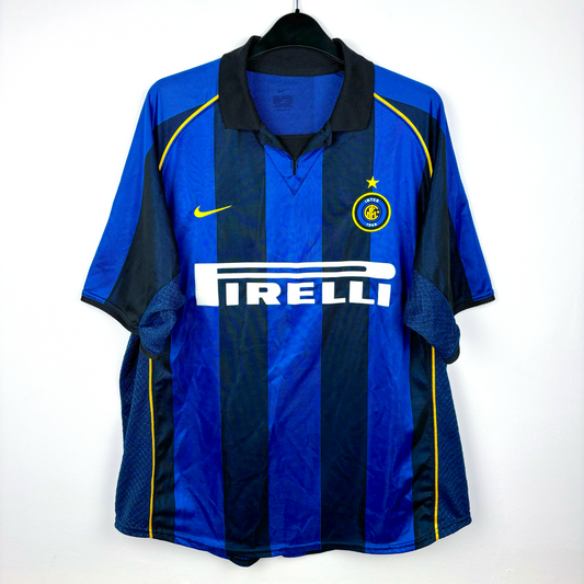 Inter Milan 2001-2002 Home Football Shirt Maglia Calcio Nike - Ronaldo