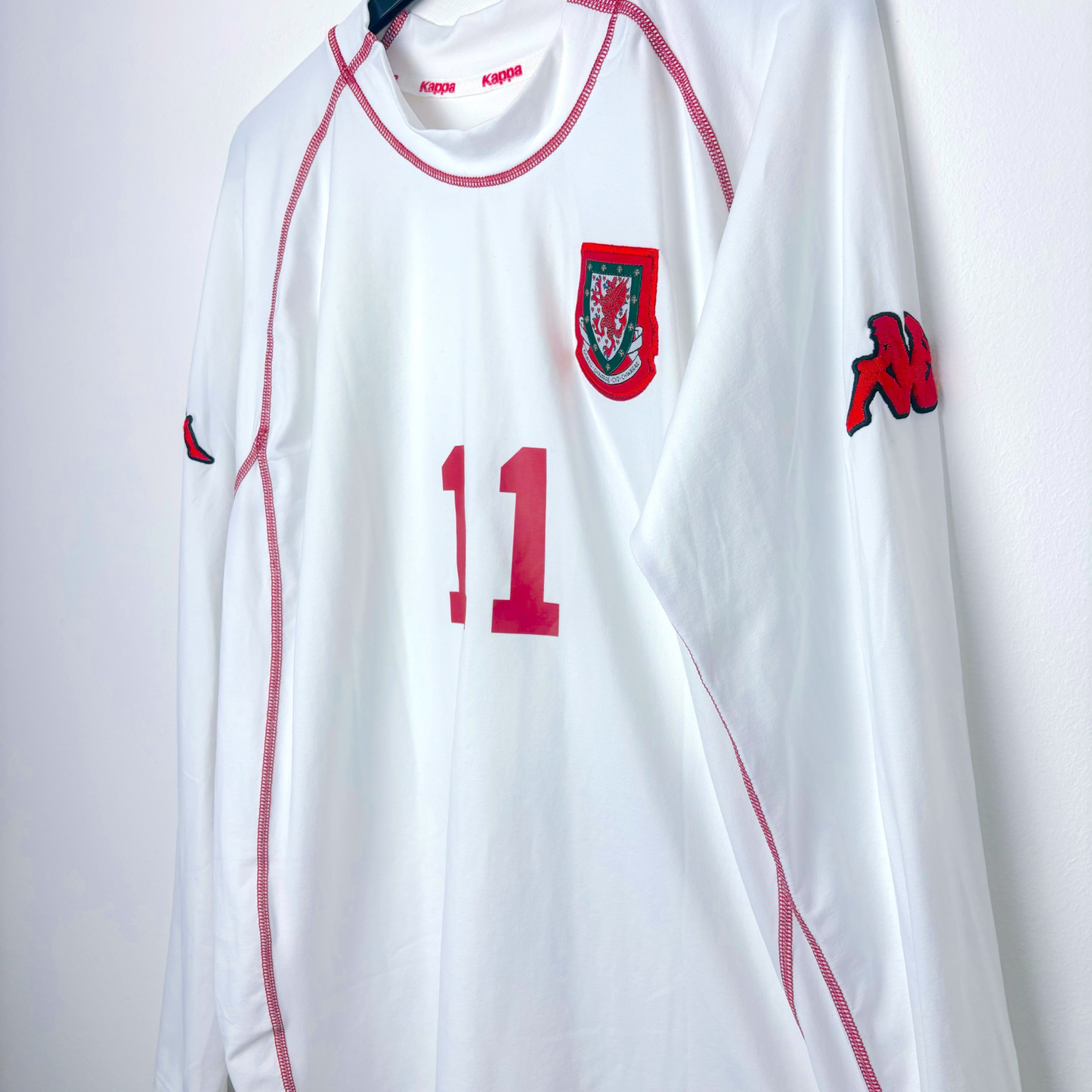 BNWT Cymru Wales 2000/2001/2002 Away Football Shirt Longsleeve Kappa