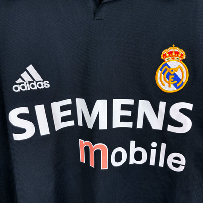 Real Madrid 2001-2002 Away Centenary Long Sleeve Football Shirt Jersey