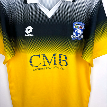 Cardiff City 1996-1997 Away Football Shirt Jersey Lotto
