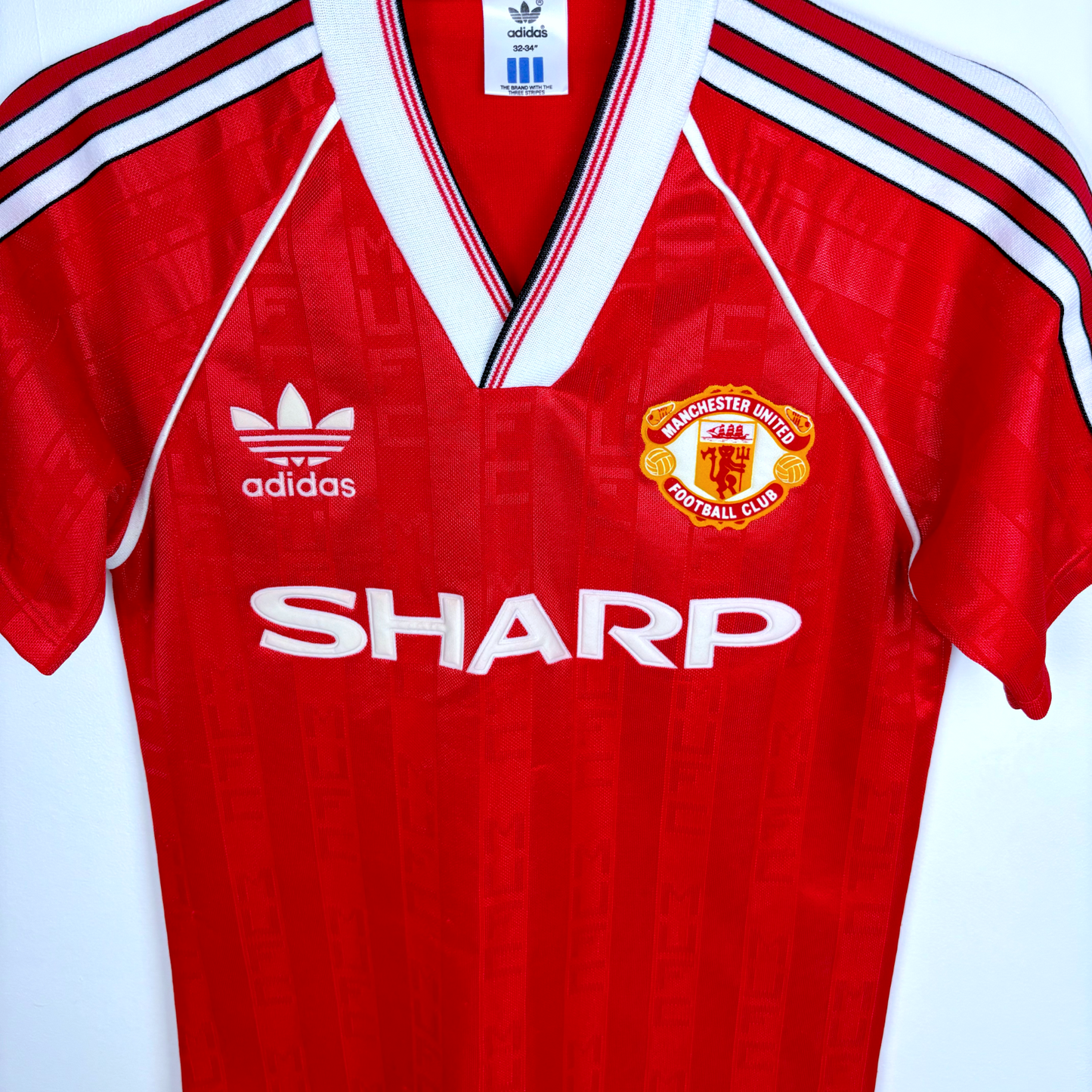 Manchester United 1988/1989/1990 Home Football Shirt Adidas