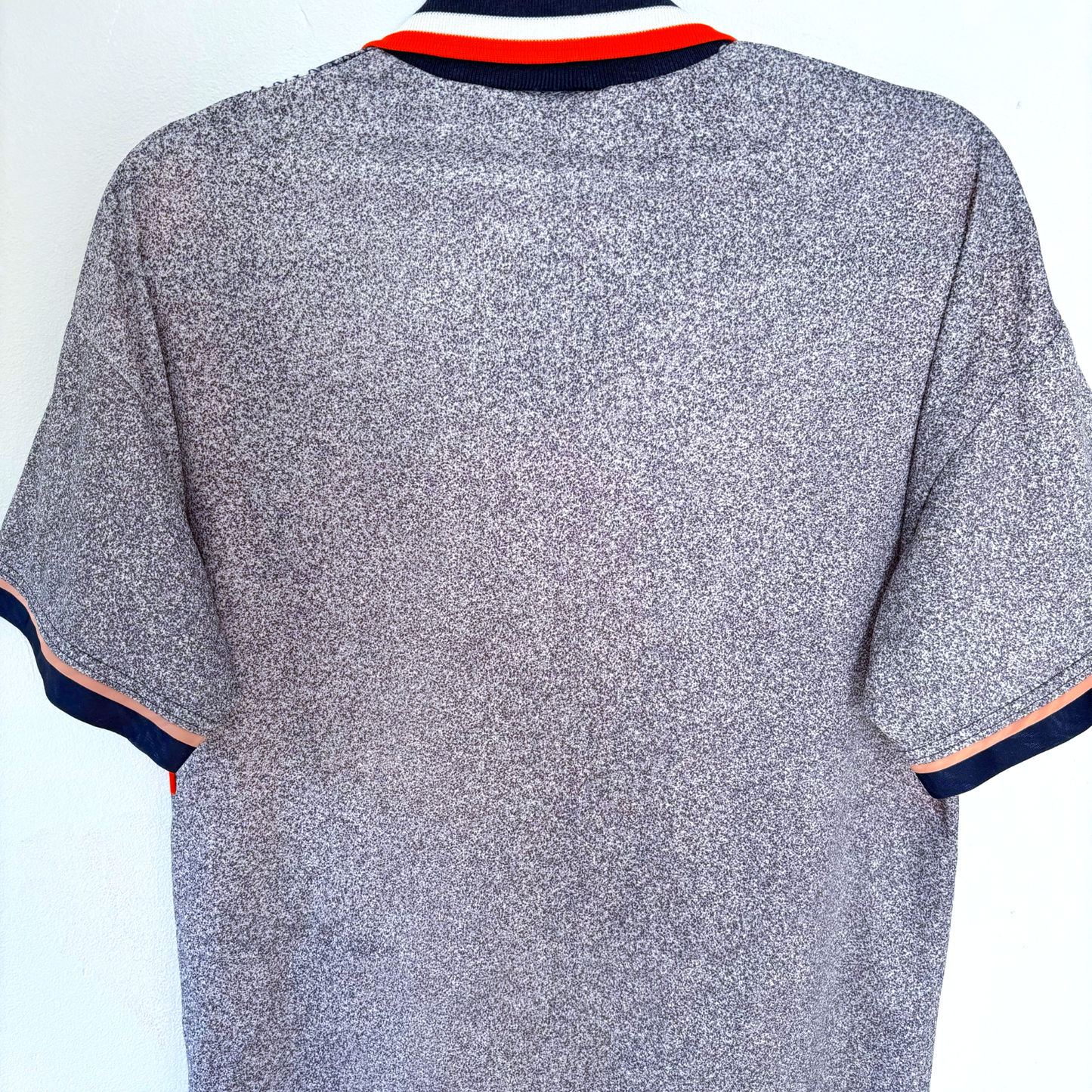 Vintage Chelsea away football shirt 1994-1996 in textured grey with navy and red trim, retro football classics shirt. - Chelsea 1994/1995/1996 Away Football Shirt Umbro Jersey Coors