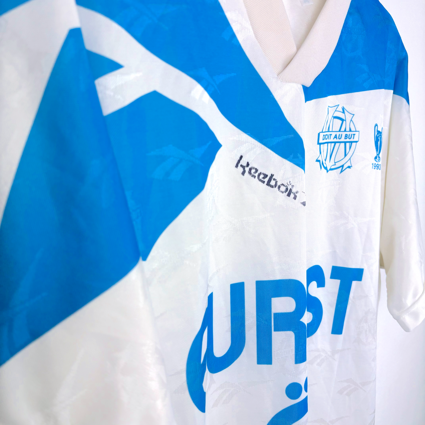 Olympique de Marseille 1994-1995 Home Football Maillot Shirt Reebok
