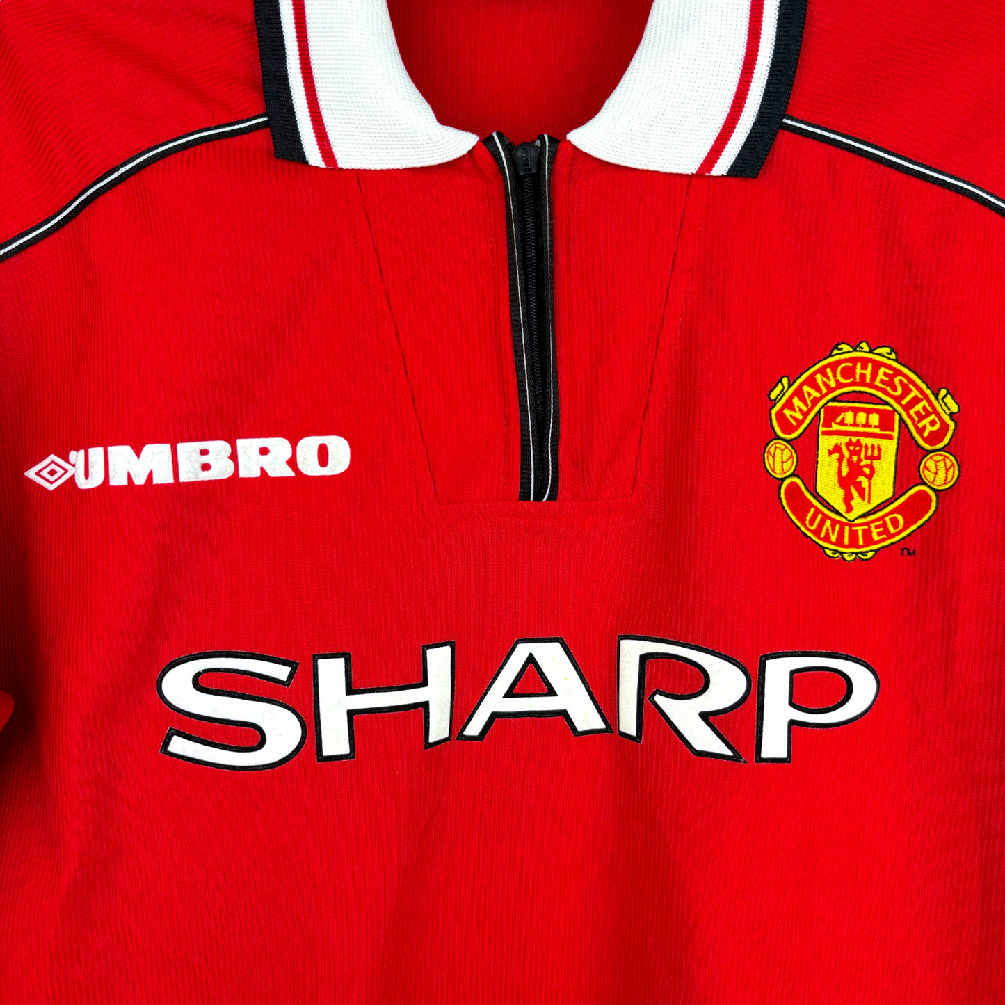 Manchester United 1998-1999 Umbro Football Shirt Treble