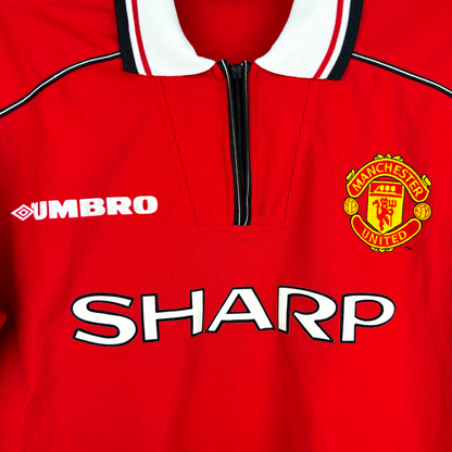 Manchester United 1998-1999 Umbro Football Shirt Treble