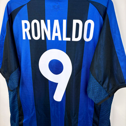 Inter Milan 2001-2002 Home Football Shirt Maglia Calcio Nike - Ronaldo