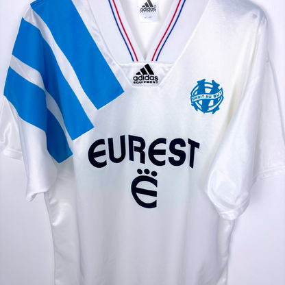 Olympique Marseille 1992/1993/1994 Home Football Maillot Shirt Adidas