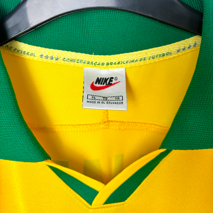 Brazil Copa America 1997-1998 Home Football Shirt Camisa Nike - Ronaldo