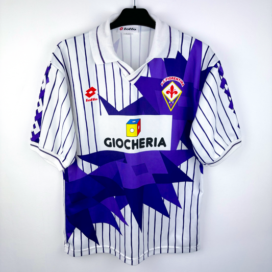 Fiorentina 1991-1992 Away Football Shirt Maglia Calcio Lotto