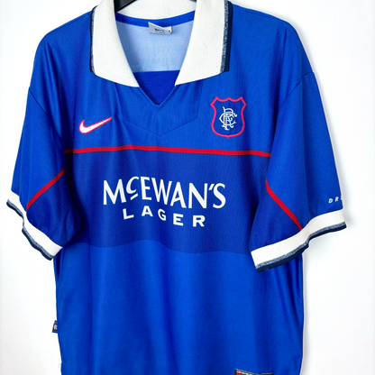 Glasgow Rangers 1997/1998/1999 Nike Home Football Shirt - GASCOIGNE 8