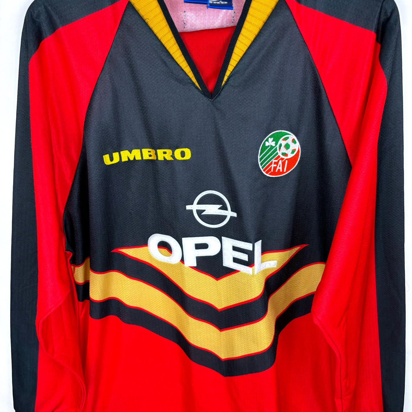 Original Eire Ireland 1998-1999 Goalkeeper Football Shirt Umbro