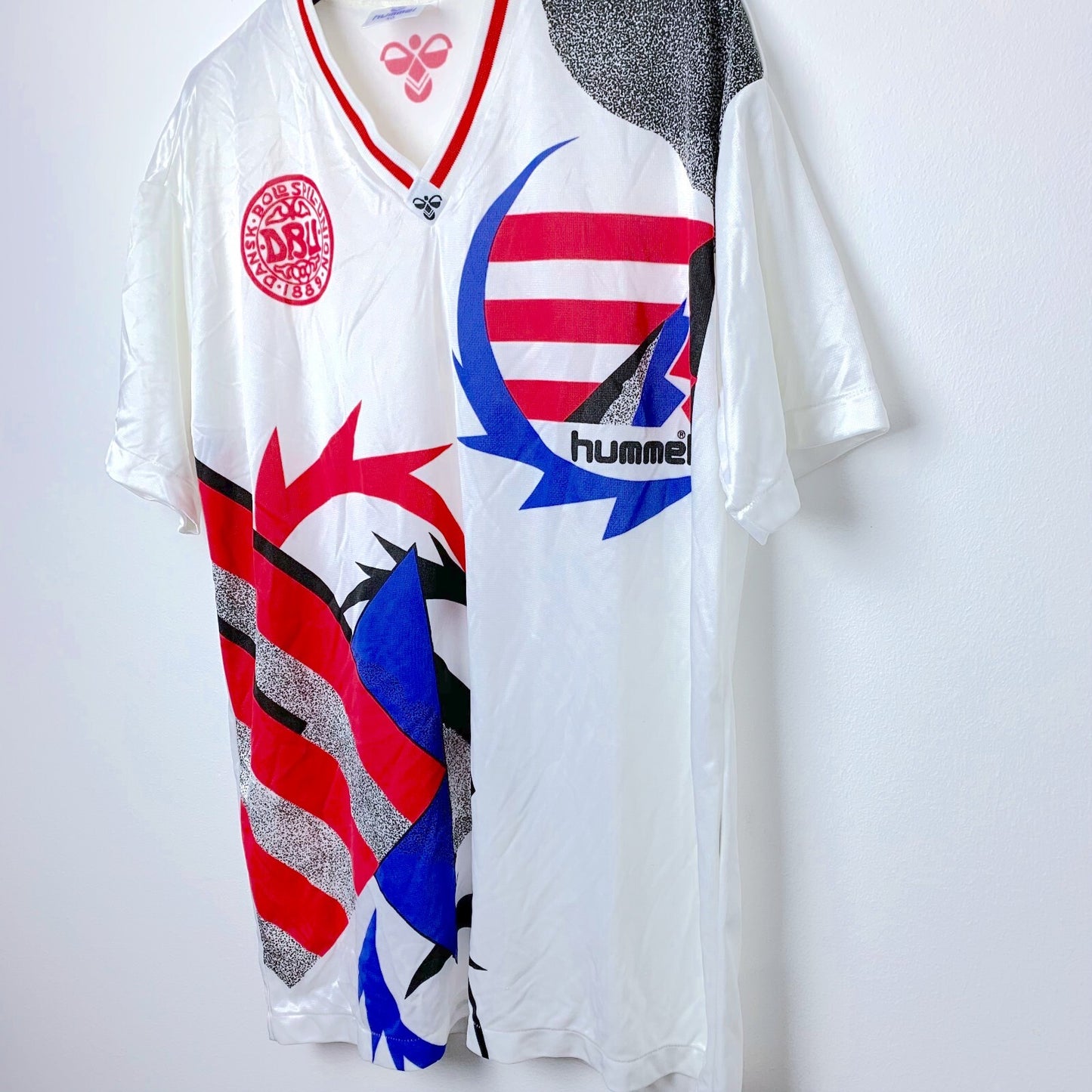 Denmark 1990s Training Football Shirt Hummel