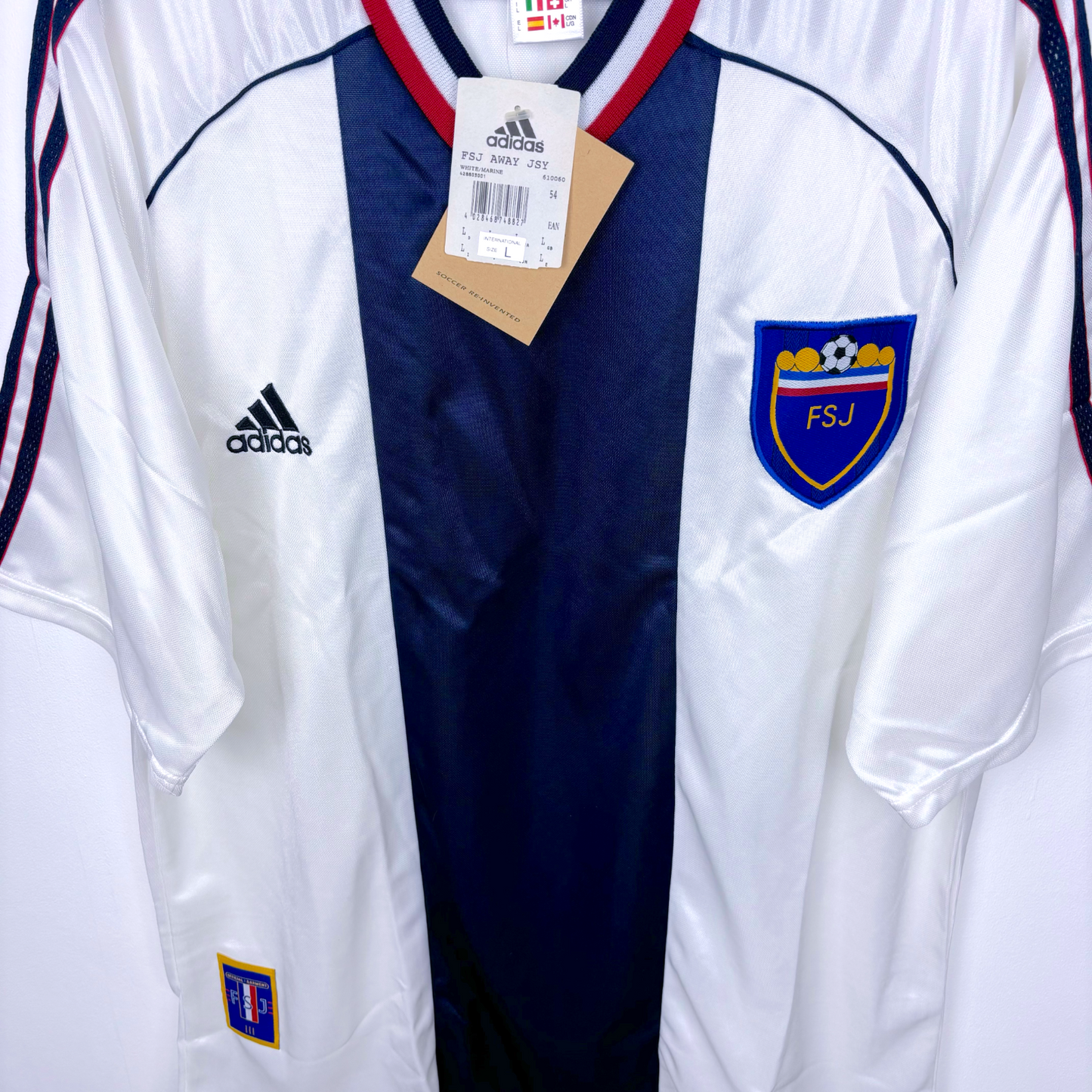 BNWT Yugoslavia World Cup 1998/1999/2000 Away Football Shirt Adidas