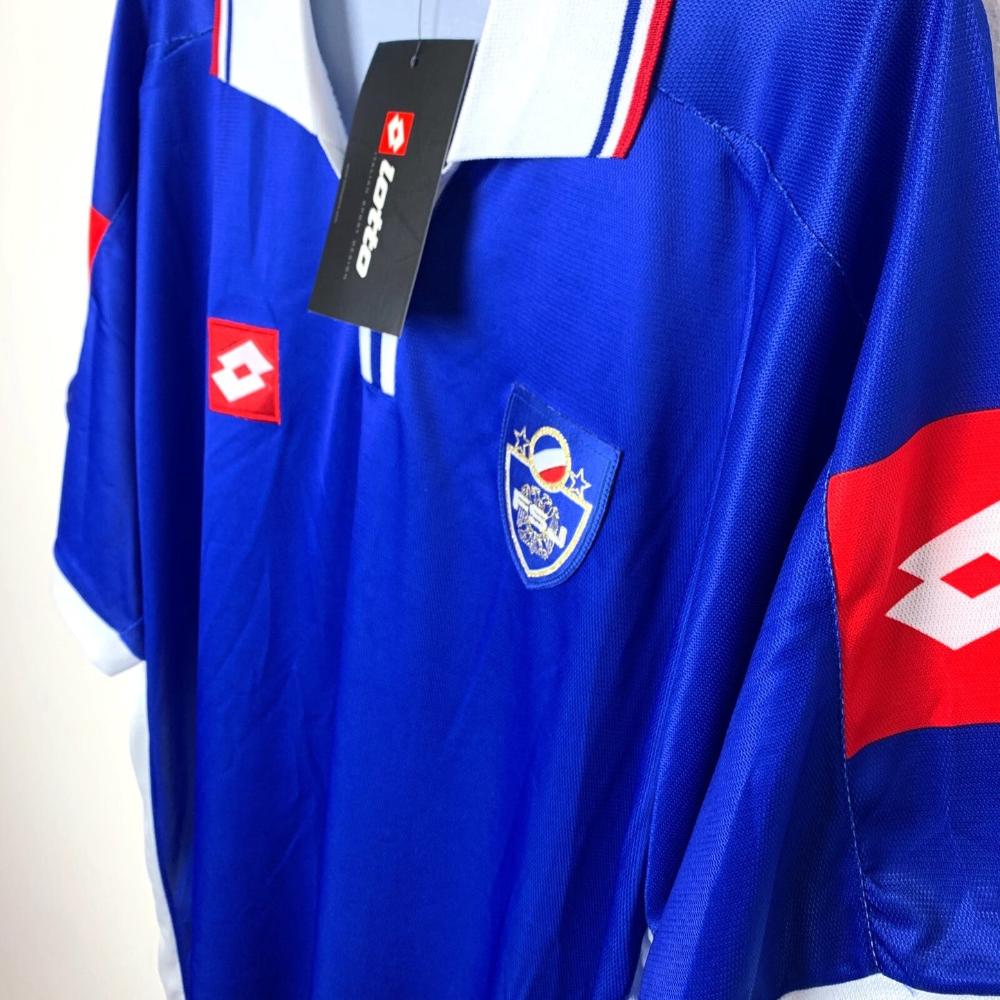 BNWT Yugoslavia Euro 2002-2003 Home Football Shirt Lotto Royal