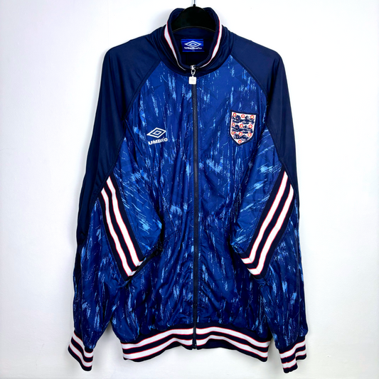 England 1993/1994/1995 Umbro Training Football Track Tracksuit Jacket