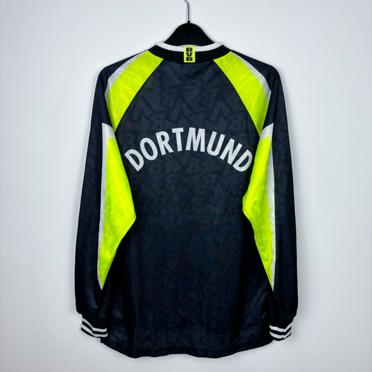 Borussia Dortmund 1995-1996 Away Long Sleeve Football Shirt Nike