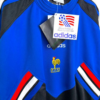 BNWT France FFF 1994/1995/1996 Adidas Training Bench Sweatshirt Top