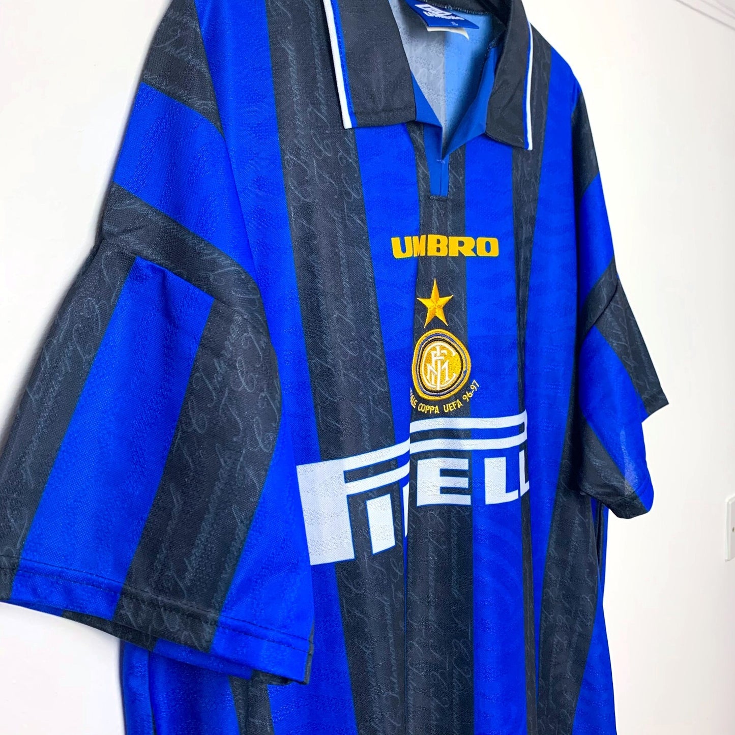Inter Milan 1996-1997 'Finale Coppa UEFA' Umbro Home Football Shirt