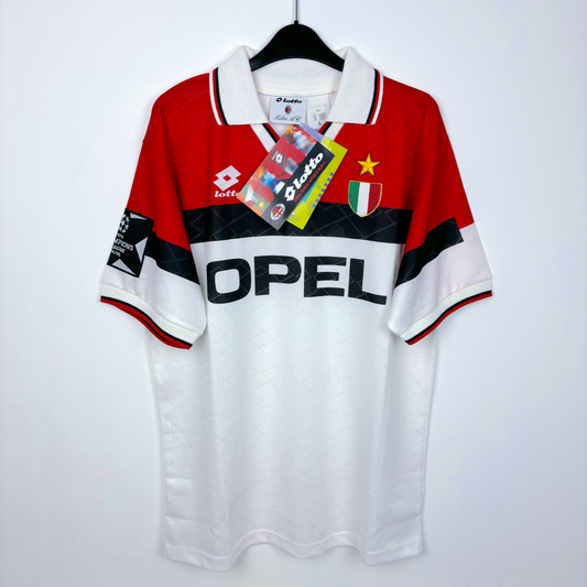BNWT AC Milan 1994-1995 Away Champions League Football Shirt Lotto