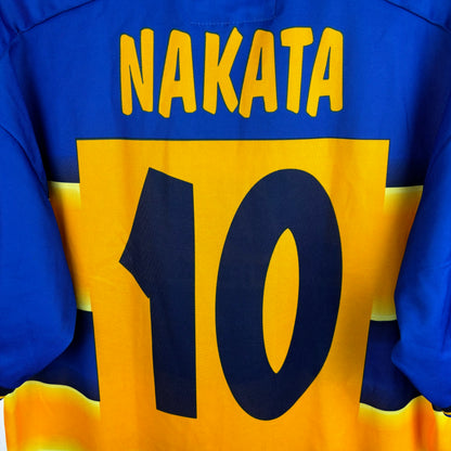 Parma 2001-2002 Champion Home Football Shirt Jersey - Nakata 10