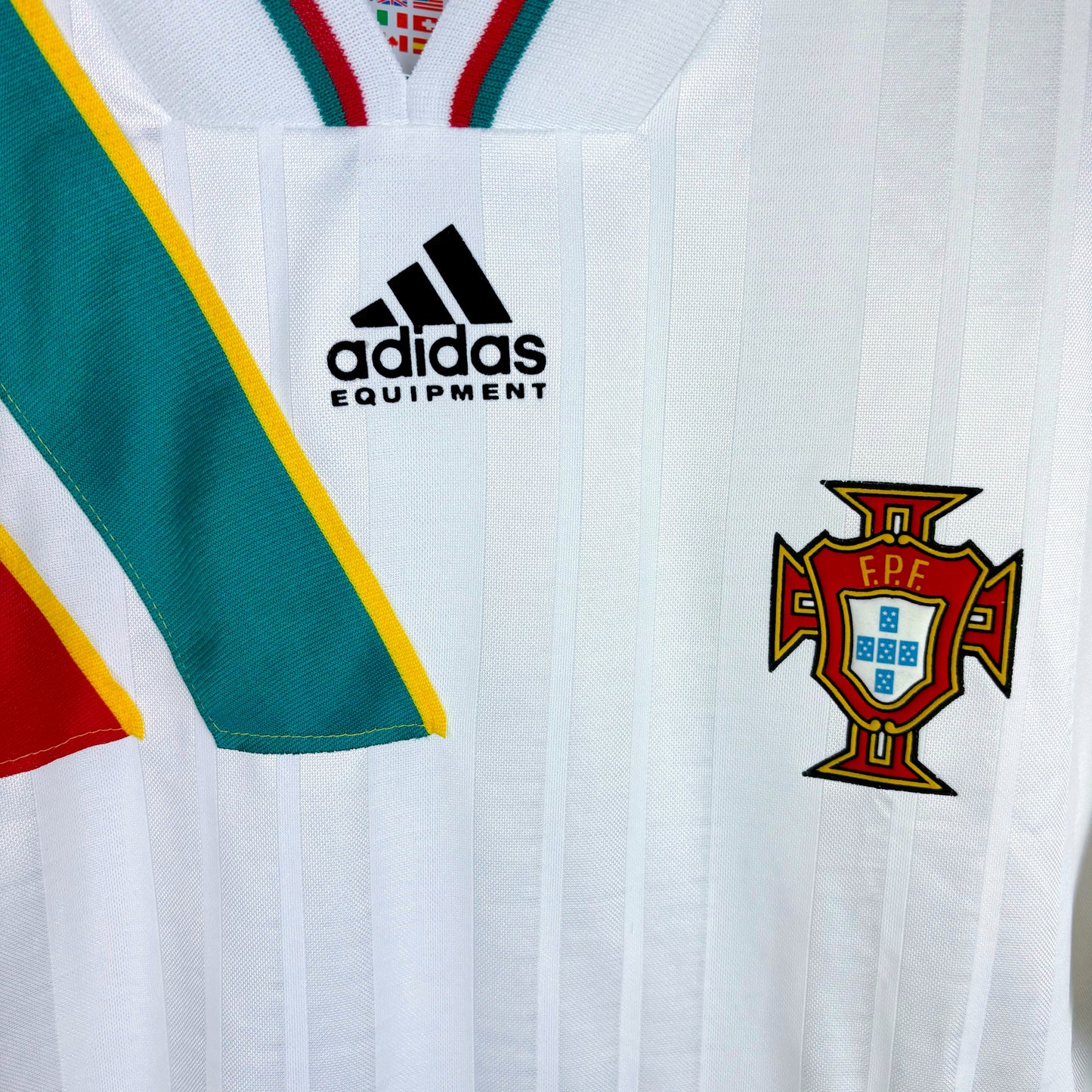 Portugal crest on 1994 Adidas Away Shirt – classic football kit