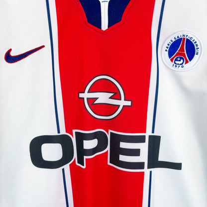 Paris Saint-Germain crest on 1997 Nike Away Shirt – retro soccer jersey