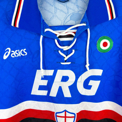Sampdoria 1994-1995 Home Football Shirt Maglia Calcio Asics