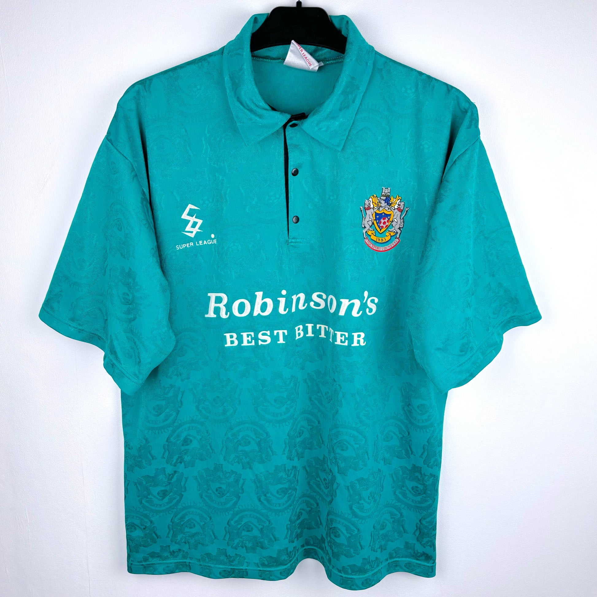 Stockport County 1993-1995 Away Shirt by Super League – vintage football shirt