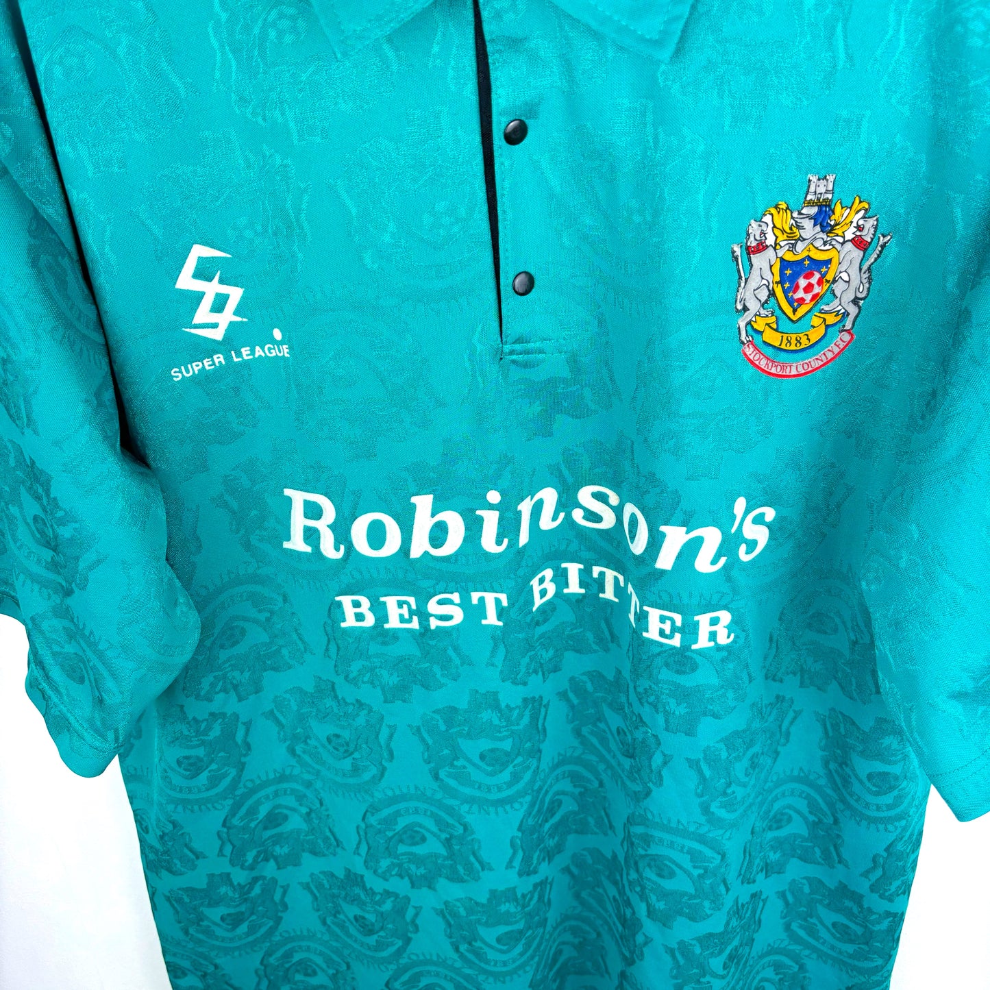 Stockport County 1993/1994/1995 Away Football Shirt Super League