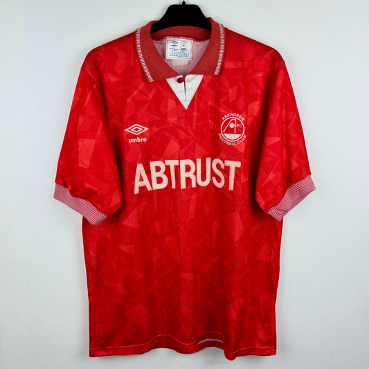 Aberdeen 1990-1992 Umbro Home Football Shirt