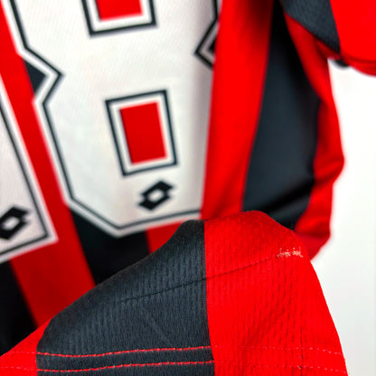 AC Milan 1996-1997 Lotto Home Football Shirt Baggio 18 SUBLIMATED